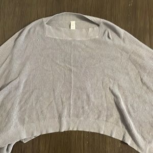 Lulu Lemon Blue/Gray Poncho